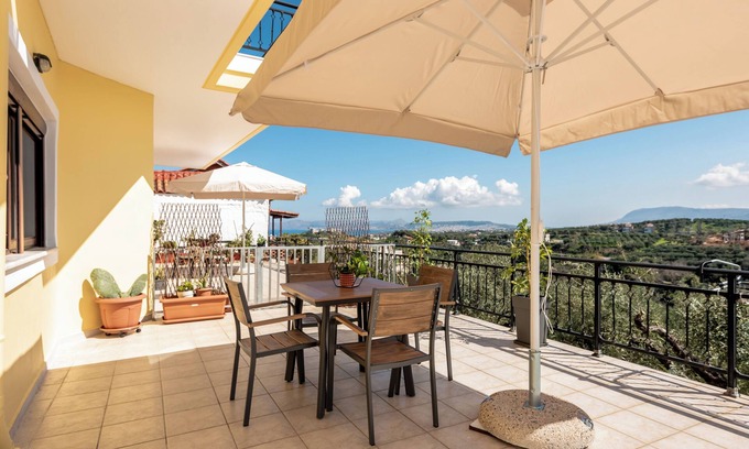 Stalos Apartment | A brand new Sunlit one bedroom apartment with ocean view