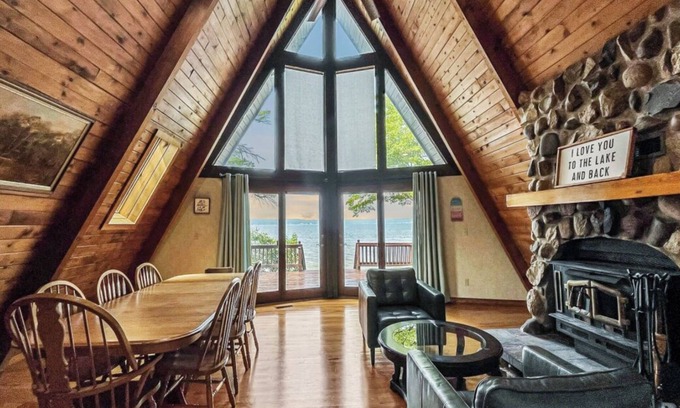 Parrott Point Ski Chalet | "A Frame of Mind" on Mullett Lake