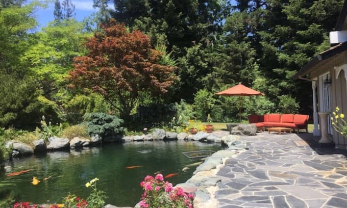 Los Altos Hills Villa | A Grand Villa, Private Lake, Monet Garden, 25567 Main House