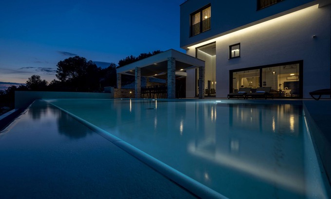 Zaboric Villa | A large and spacious villa with a "million dollar" view, many addit. facilities.