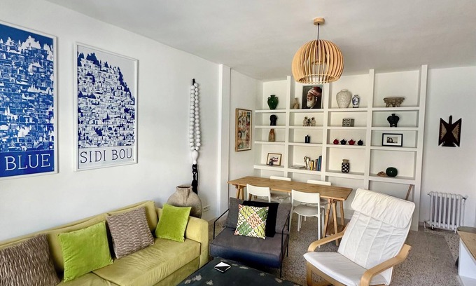 Tunis Apartment | A luminous, bohemian cocoon