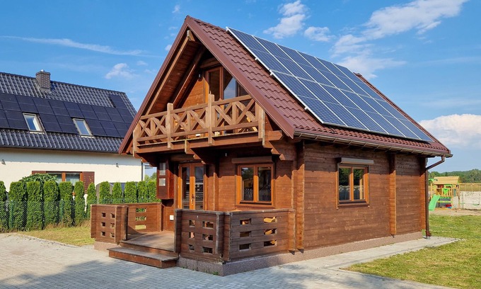 Kolczewo House | A modern house with a large garden and a place for relaxation + fun for children