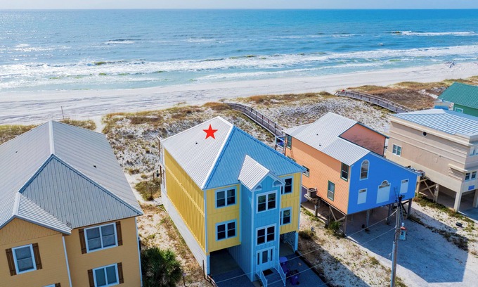 Gulf Shores House | A Place In The Sun - Pet-friendly, beachfront home with a private pool