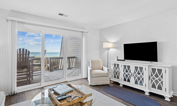 Pine Knoll Shores Condo | A Shore Gem-Oceanfront! Pool right out the front door! (2 week bookings only)