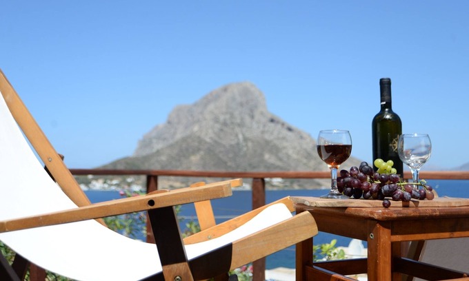 Mirties Apartment | A Suite with fantastic view in the heart of Masouri, yet in a peacefull area