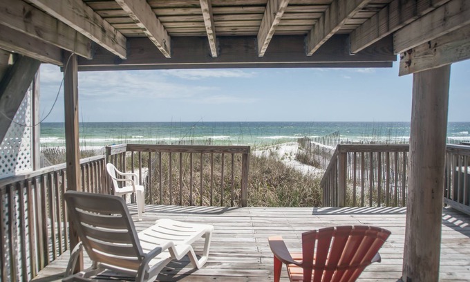 Miramar Beach House | A True gulf front. 4 Bed. 3.5 Baths, 1 Free Beach Set, Mar-Nov Only
