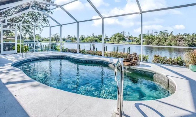 Fort Myers House | A Waterfront Oasis! Private pool, Fishing, Gulf access in sunny N Fort Myers!