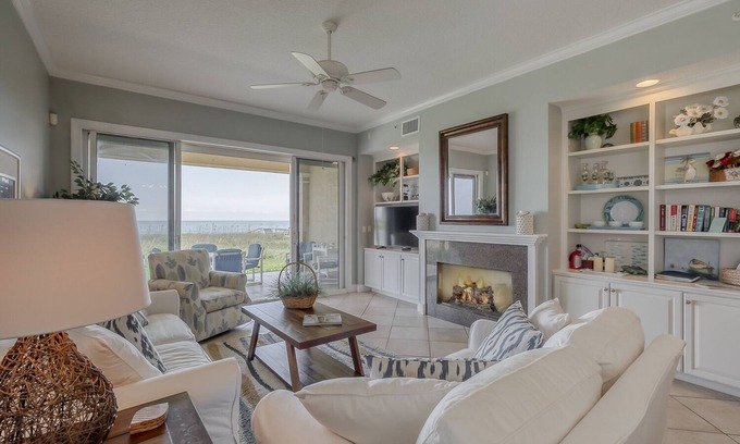 Vilano Beach Condo | A WOW! Pristine, private oceanfront. Luxury 7 unit boutique bldg. St Aug close