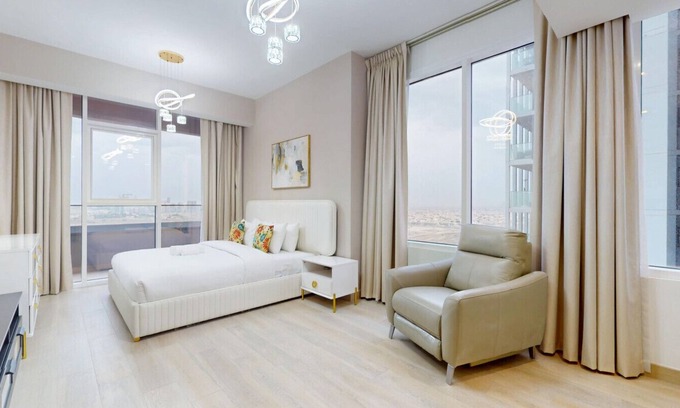 Jumeirah Village Circle Apartment | A2803 Bloom Tower A - Two Bedroom with City Skyline View