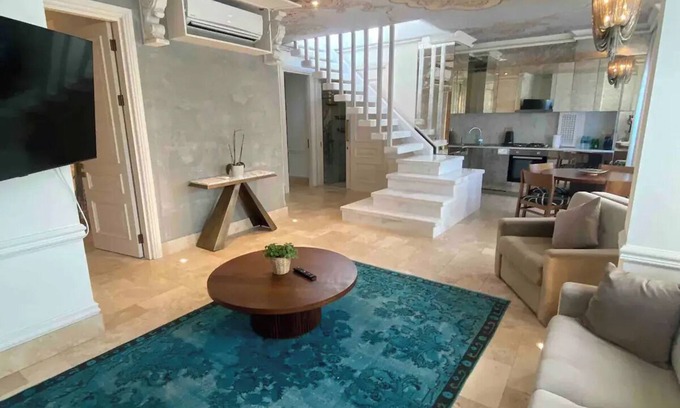 Taksim Apartment | AB Residences- Diamond Duplex 3BR Apt Terracenn