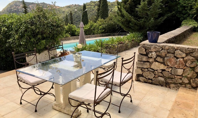 La Turbie Villa | Above MONACO Beautiful Air C. Villa Panoramic Sea views. Private Pool&Parkings