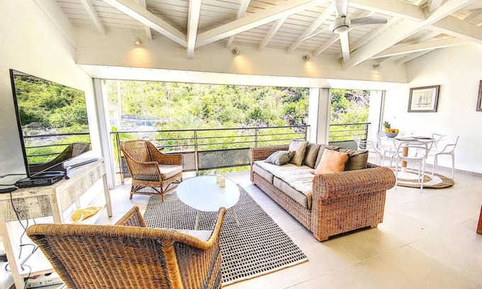 Anse Marcel Condo | Acacia Marina, luxurious Duplex, Anse Marcel walkable beach