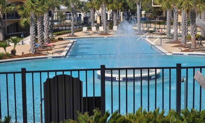 Santa Rosa Beach Condo | Adagio D-103, Ground Floor, Poolfront, Fountain View