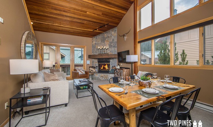 Big Horn House | Adorable Ski-In/Out Big Horn! Walk to Big Sky Resort! Cozy Fireplace!