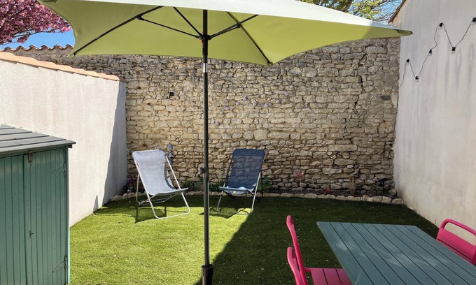 Saint-Martin-de-Re Apartment | Adorable Studio with its private courtyard in the middle of the Vauban ramparts