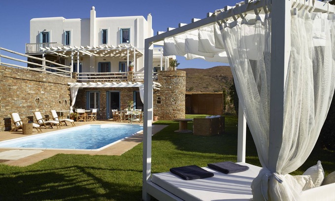 Paleopolis Villa | Aegean Marvel: Discover Villa Phivi – 5 Bed Gem, Private pool, Gym, Andros