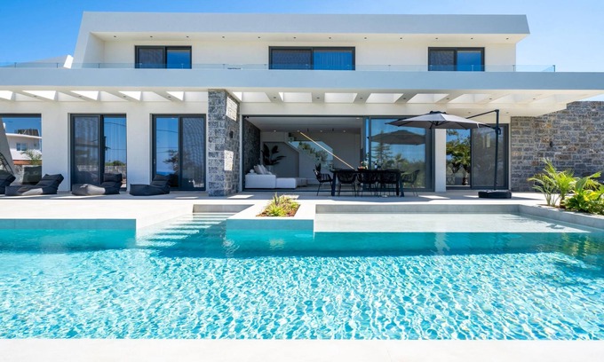 Anissaras Villa | Aethra Grand- Luxury 5-Bed Villa, 850m from Beach