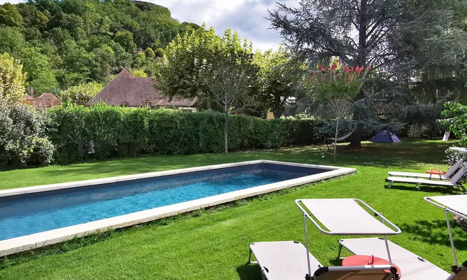 Cenac-et-Saint-Julien House | Agréable Maison de Vacances, Piscine, Rénovée par Architectes à Sarlat