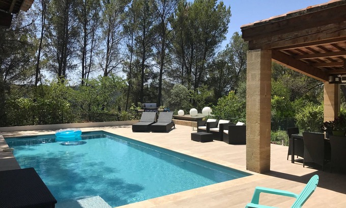 Sud Villa | Air-conditioned villa - Walking distance from downtown Aix - 10 pers. - Heated swimming pool