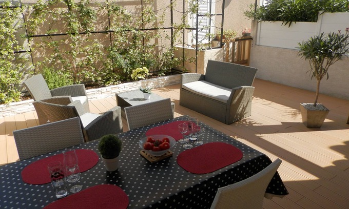 Cap d'Agde House | Air-conditioned house with large terrace 200 m from the sea (short stays accepted)