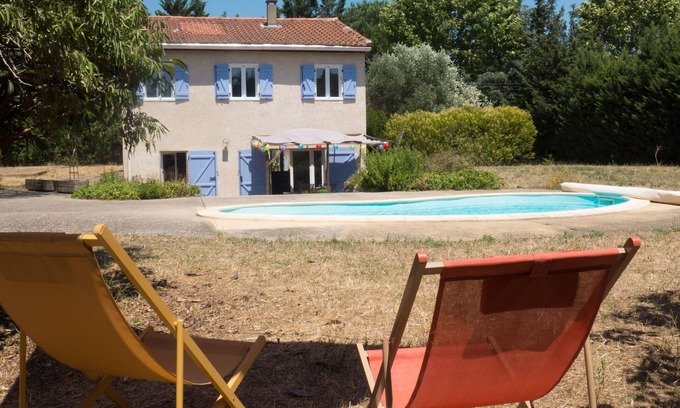 Azille House | Air conditionned house in a quiet village private pool in large closed garden