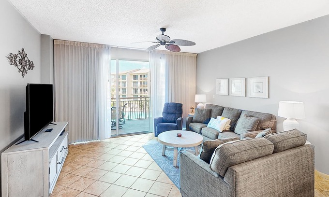Rosemary Beach Condo | Airy beachfront condo with balcony views, lagoon pool, tennis & pickleball