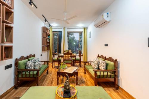 Malviya Nagar Hotel | Alaya Stays Ramalaya - Room with balcony