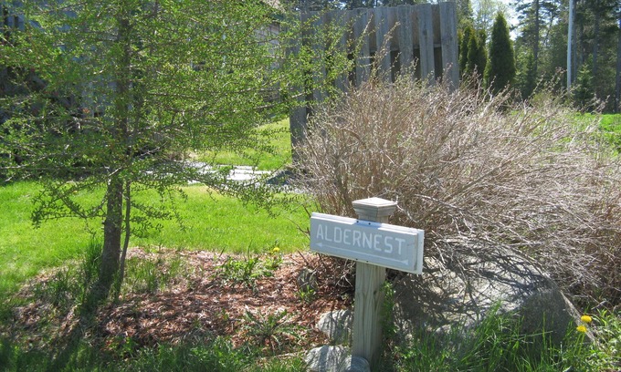 Bernard Apartment | Aldernest Loft - Acadia Park/Mount Desert Island -walk across lawn down to shore