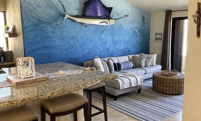 Marina Condo | ALL NEW remodeled condo! Ocean Front on Beach 2 Bd 2 Ba Upper Level