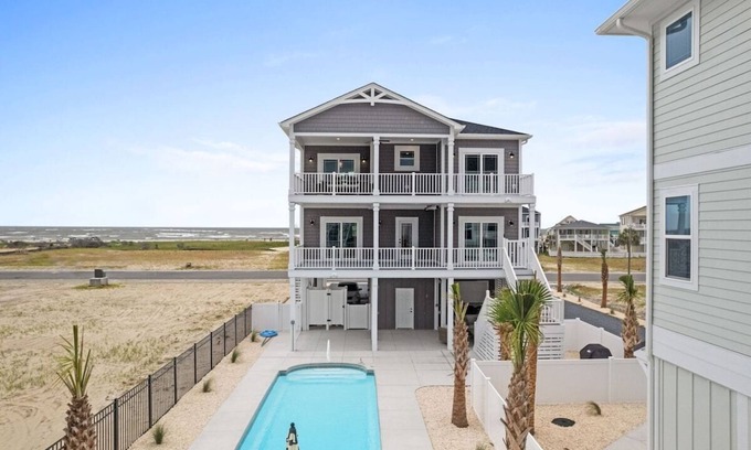 Ocean Isle Beach House | All The Ocean Views at this luxury 5 bed 5 bath beach home