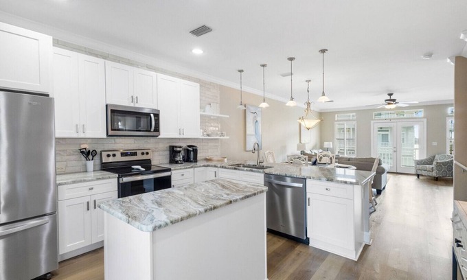 Dune Allen Beach House | Almost Heaven- 3BR w/King Bed+Golf Cart+Pool+BBQ