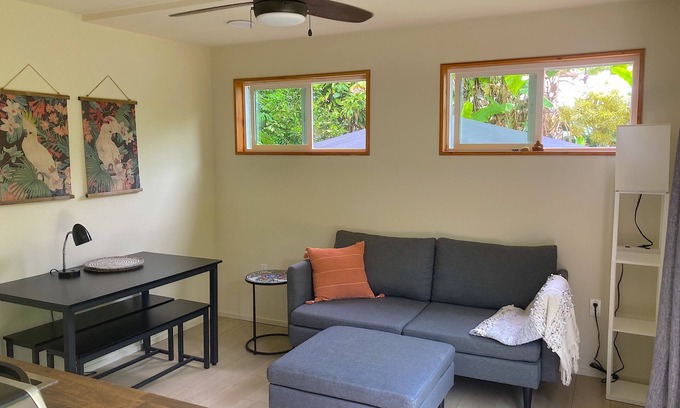 Kehena Apartment | Aloha Bungalow, Garden Level 1 Bedroom, walking distance to Kehena Beach.
