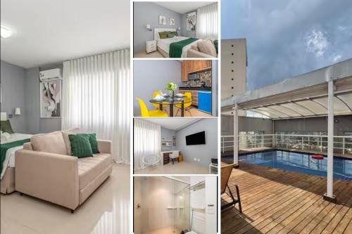 Alphaville Industrial Apartment | Alphaville-Industrial com cozinha-piscina e academia-500mega