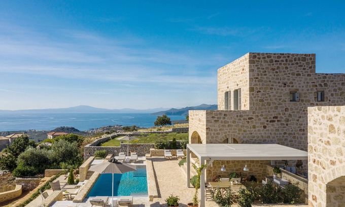 Lefktron Villa | Amani Estate in Mani | Two Villas Complex with pools - 5 Bedrooms