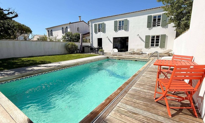 Saint-Clement-des-Baleines House | Amazing villa with heated pool and parking