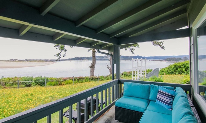 Waldport House | Amazing Alsea Bay Views! Dog Friendly!