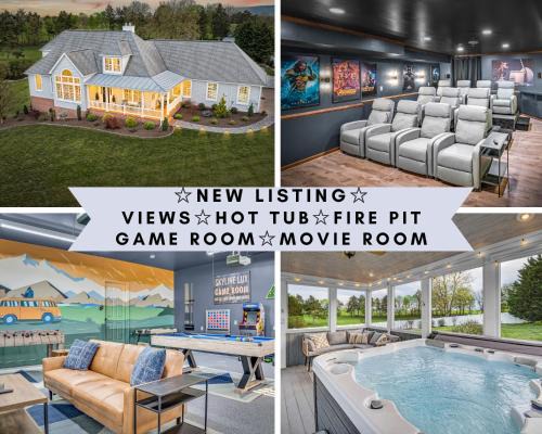 Luray House | Amazing House - Movie & Game Room, Hot Tub, Fire Pit & Golf Course