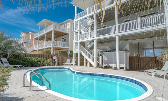 Ocean Isle Beach House | Amazing Ocean Views House w/Private Saltwater Pool - 5 BR-4 BA - Sleeps 13