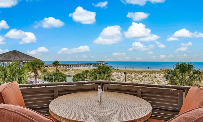Tybee Island Condo | Amazing Ocean Views, Heated Pool Access