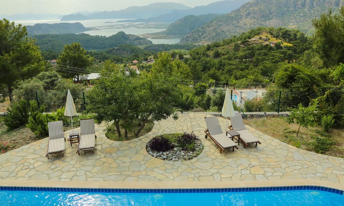 Ortaca Villa | Amazing sea view Villa with Private Salt System Pool - 8 Sleeps-