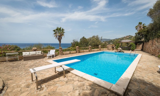 Torre delle Stelle Villa | Amazing sunset from the pool, 30 meters from the sea!