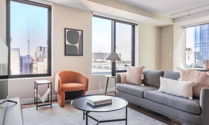 Theatre District Apartment | Amazing Theatre District 2BR w/W/D & Gym, nr Theaters, by Blueground