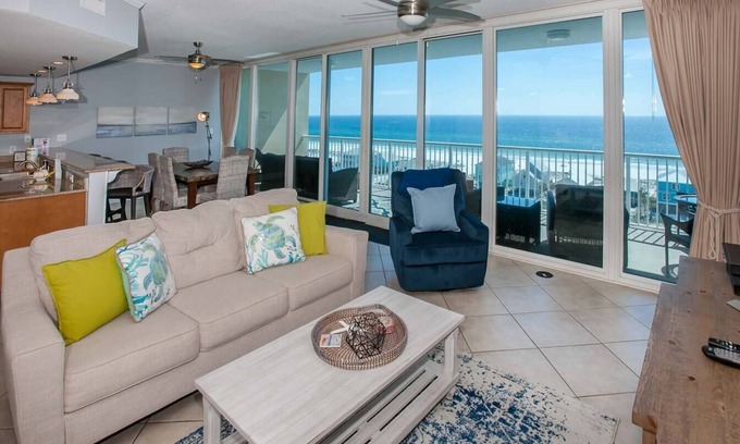 Gulf Shores Condo | Amazing views from Sanibel on West Beach large balcony