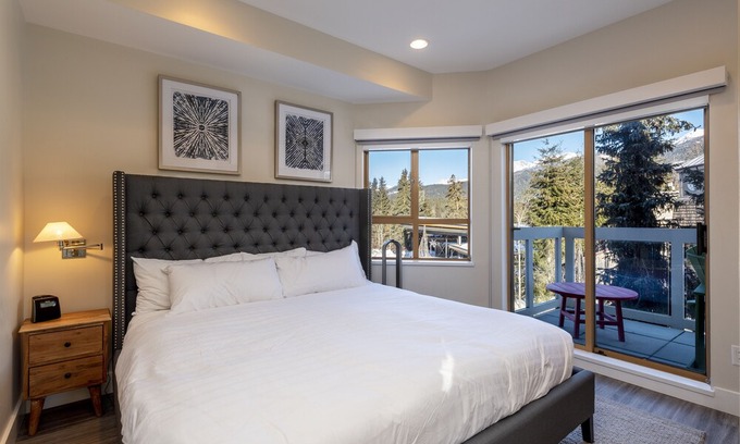 Whistler Village Condo | Amazing Village Condo with unparalleled Mountain Views overlooking the Olympic Plaza
