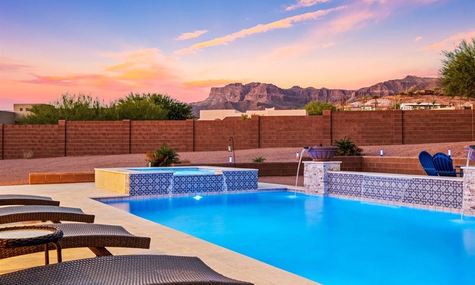 Gold Canyon House | An Arrow Escape | Outdoor Oasis, Heated Pool and Spa, Incredible Views