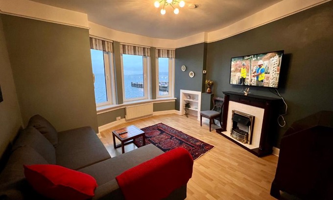Largs Apartment | Anchorage, a lovely 2nd floor one bedroom apartment with fabulous seaviews