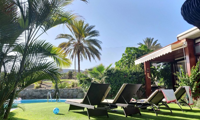 Mogan Villa | Anfi Tauro Villa Carmela, Pool, Hot Tub, Private Garden -Uninterrupted Sea Views