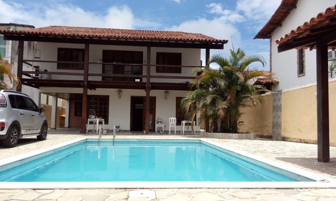 Garatucaia House | Angra house 4-bedroom Condomi Fazenda Garatucaia Swimming pool and barbecue area