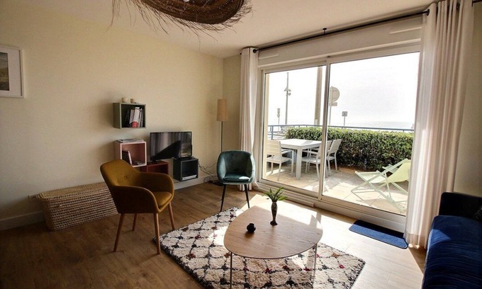 Hardelot-Plage Apartment | Annonce Professionnelle. Appartement en rdc Face Mer, 2 Chambres Pour 4 à 6 Personnes Hardelot