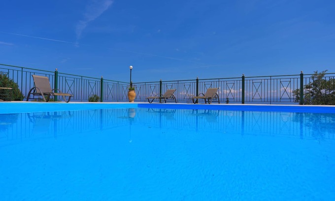 Koutsi Apartment | Antigoni Villa Ena: Shared pool, stunning views, A/C